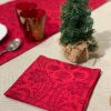 Tisch Busatti | Donna Di Coppe Serviette-Weihnachtsrot