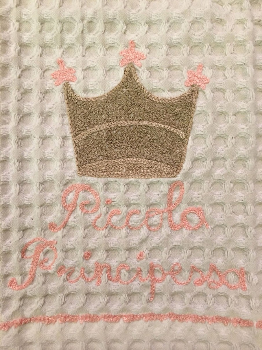 Kinder Busatti | Piccolo Principessa-Gastehandtuch Weis