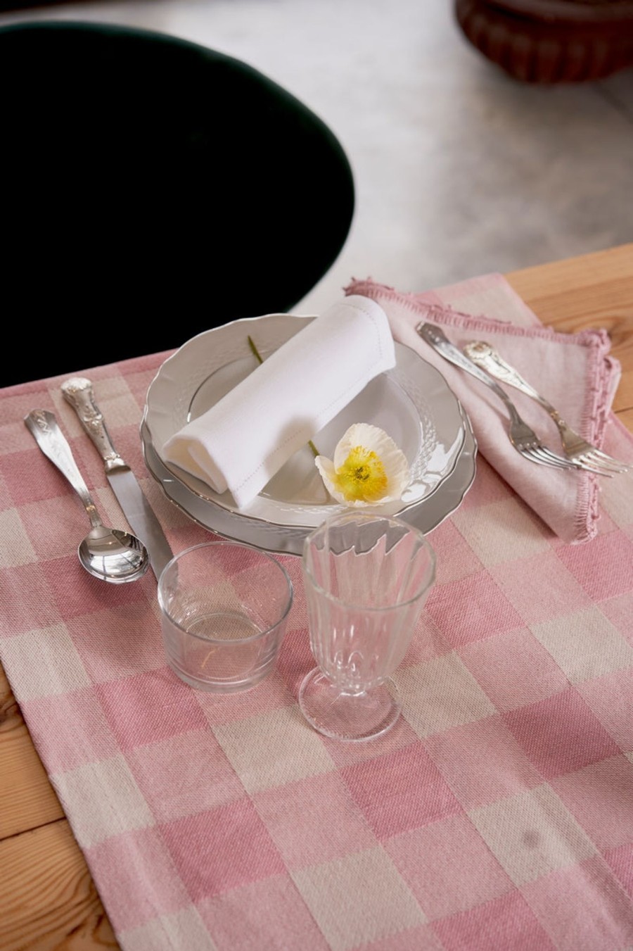 Tisch Busatti | Picnic-Tischlaufer Rosa/Light Pink