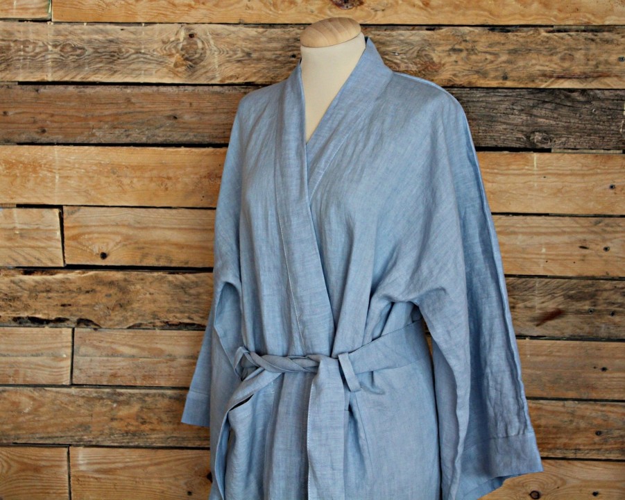 Bad Busatti | Kimono Aus Leinen-Orizzonte