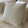 Bett Busatti | Cervino-Kissen Milchiges Weiss